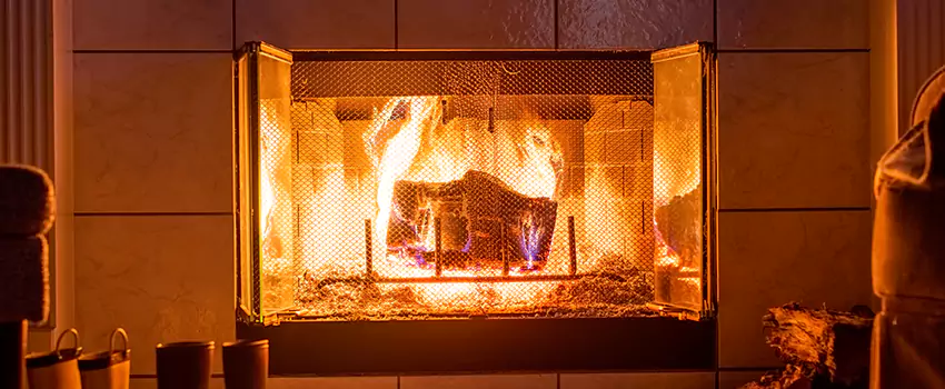 Mendota Hearth Landscape Fireplace Installation in Lehi, Utah
