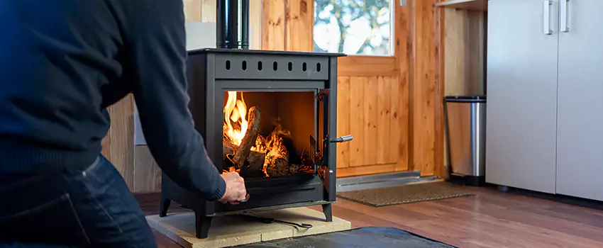 Open Hearth Wood Fireplace Installation in Lehi, UT